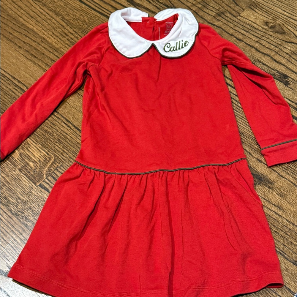 EUC! Lila + Hayes CALLIE Red Long-Sleeve Girls' Dress 4T